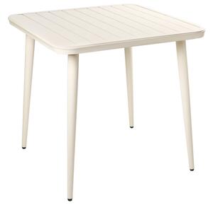 Kerti asztal NATURNO 80 cm 80 cm Fém Világosbézs
