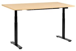 Elektromosan állítható asztal DESTINAS Fekete/világosbarna 160 cm 72 cm
