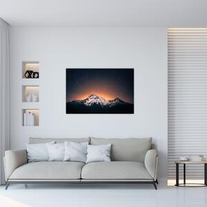 Egy éjszakai égbolt és a hegy képe (90x60 cm)
