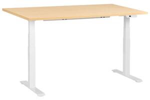 Elektromosan állítható asztal DESTINES Világosbarna/fehér 160 cm 72 cm