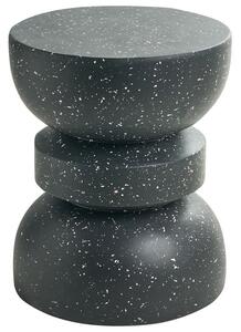 Kisasztal FALIRO 37 cm 37 cm Terrazzo hatású Fekete terrazzo