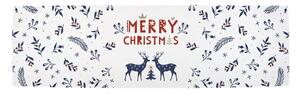 Karácsonyi pamut asztali futó 140x40 cm Merry Blue Christmas - Butter Kings