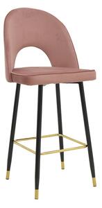 Set scaune de bar, 2 buc, Casenio, Pako, Kaki inchis 48x50x107 cm