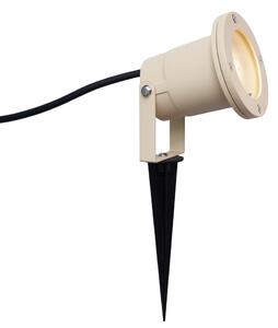 Beige GU10 50mm-es állítható IP65-ös kábellel és dugóval ellátott kerti reflektor - Basic