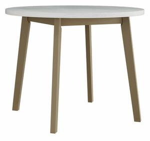 Asztal Victorville 128, 75cm, Fehér, Sonoma tölgy, Bükkfa