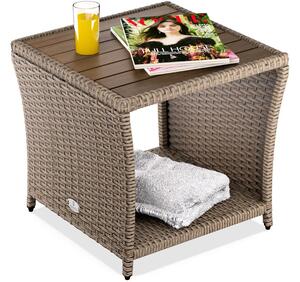 Deuba Rattan asztalka 40x45x45 cm - bézs