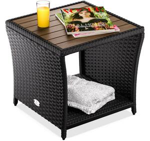 Deuba Rattan asztalka 40x45x45 cm - fekete