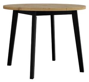 Asztal Victorville 358, 75cm, Artisan tölgy, Fekete
