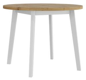 Asztal Victorville 358, 75cm, Artisan tölgy, Fehér