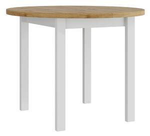 Asztal Victorville 355, 76cm, Artisan tölgy, Fehér