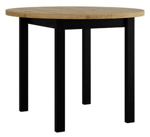 Asztal Victorville 355, 76cm, Artisan tölgy, Fekete