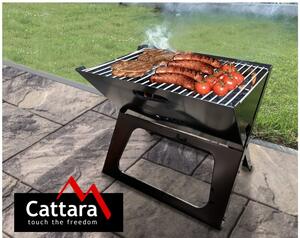 Piran összecsukható fekete faszenes grillsütő - Cattara