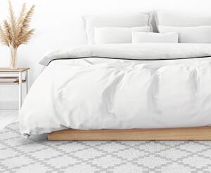 Goldea luxus pamutszatén ágyneműhuzat - fehér 140 x 200 és 70 x 90 cm