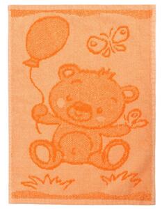 Bear orange gyermek törölköző, 30 x 50 cm