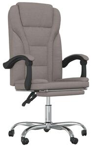 Ergonomikus Dönthető Irodaszék Lábtartóval - Szövet - Bézs