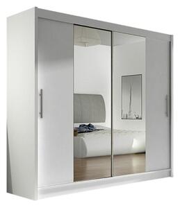 Gardróbszekrény Closico Pallor II, Laminált forgácslap, 215x180x58cm, Fehér