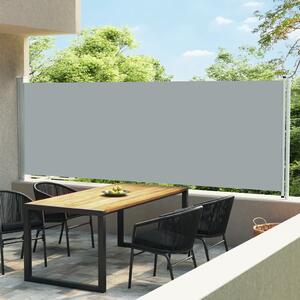 VidaXL szürke kihúzható oldalsó terasz-napellenző 600 x 160 cm