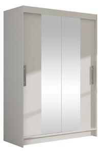 Gardróbszekrény Closico Pacron II, Laminált forgácslap, 200x120x58cm, Fehér