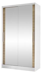 Gardróbszekrény Closico Structor VII, Laminált forgácslap, 200x100x58cm, Sonoma tölgy, Fehér