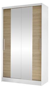 Gardróbszekrény Closico Structor II, Laminált forgácslap, 200x100x58cm, Sonoma tölgy, Fehér
