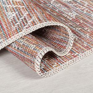 Sunset piros-bézs kültéri szőnyeg, 200 x 290 cm - Flair Rugs