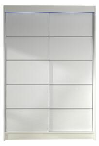 Gardróbszekrény Closico Salvor IV, Laminált forgácslap, 200x120x58cm, Fehér