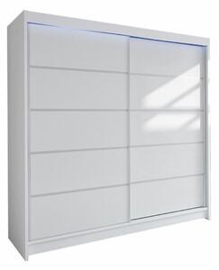 Gardróbszekrény Closico Cavaris IV, Laminált forgácslap, 215x180x58cm, Fehér