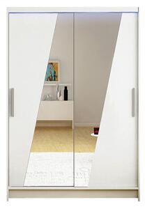 Gardróbszekrény Closico Pacron VIII, Laminált forgácslap, 200x120x58cm, Fehér