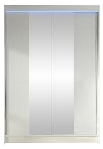 Gardróbszekrény Closico Salvor II, Laminált forgácslap, 200x120x58cm, Fehér