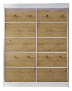 Gardróbszekrény Closico Vastor IV, Laminált forgácslap, 200x150x58cm
