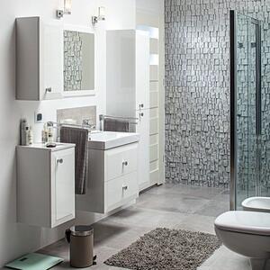 Mirano Vena fürdőszobabútor + mosdókagyló + szifon - 75 cm (fehér)
