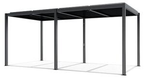LUXE pergola 5,8x3m antracit LED világítással