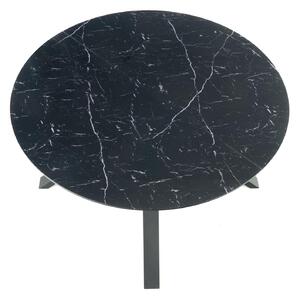 Étkezőasztal Vengir (fekete márvány + fekete) (4-8 fő részére). 1028080
