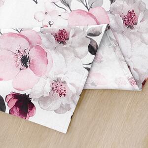 Goldea pamut asztali futó - sakura virágok 35x140 cm