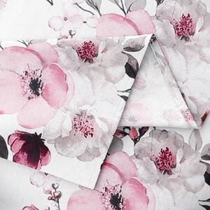 Goldea szögletes terítő 100% pamutvászon - sakura virágok 100 x 140 cm