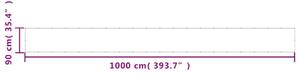 VidaXL krémszínű 100% oxford poliészter erkélyparaván 90 x 1000 cm