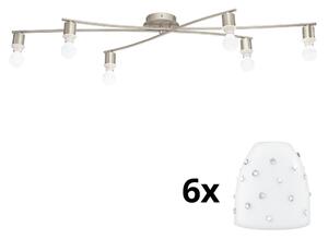 Eglo Eglo - LED Mennyezeti lámpa MY CHOICE 6xE14/4W/230V króm/fehér EG31115C