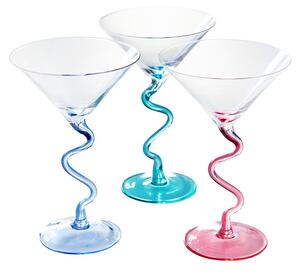 CANTARE Martini pohár 260ml, türkizkék