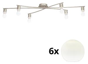 Eglo Eglo - LED Mennyezeti lámpa MY CHOICE 6xE14/4W/230V króm/fehér EG31115E