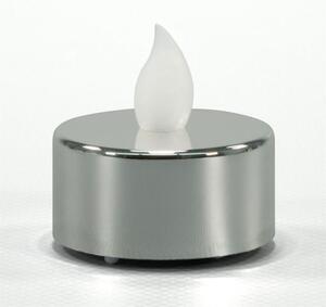 NEXOS Dekoratív LED teamécses készlet ezüst 4 db