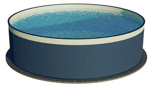 Planet Pool Acélfalú medence, 3,5 x 0,9 m Antracit/Homokos + skimmer