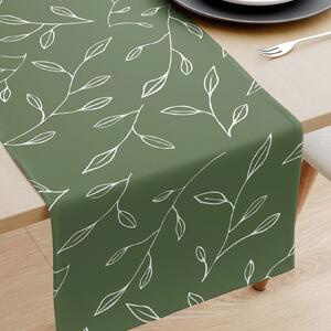 Goldea pamut asztali futó - tealevél mintás 35x120 cm