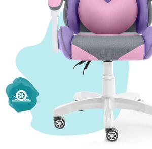 Rainbow gyerek gamer szék lila-szürke
