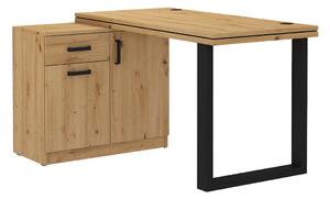 MALITA 2 íróasztal + komód, 138x78x107, tölgy artisan