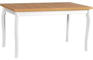 BUTORLINE Asztal ALBA 5 80x140/180 grandson tölgy laminált / fehér
