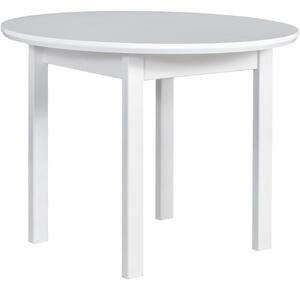 BUTORLINE Asztal POLI 1 100x100/130 fehér MDF