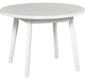BUTORLINE Asztal OSLO 3 L 100x100/130 fehér laminált