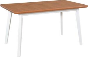 BUTORLINE Asztal OSLO 7 80x140/180 tölgy furnér / fehér