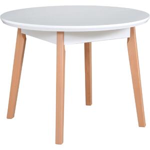 BUTORLINE Asztal OSLO 4 100x100/130 fehér MDF
