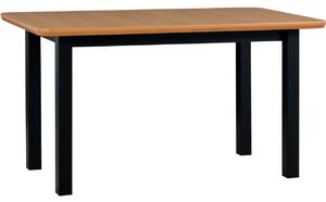 BUTORLINE Asztal WENUS 2 S 80x140/180 tölgy furnér / fekete